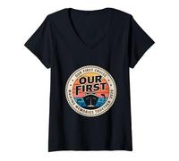 Women's Our First Cruise 2026 Making Memories Together V-Neck T-Shirt