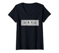 Womens Our Lady of Sorrows Mater Dolorosa Mary Breviarium Catholic V-Neck T-Shirt