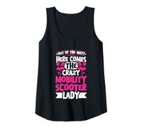 Womens Out of The Way! Here Comes The Crazy Mobility Scooter Lady Tank Top