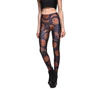 Womens Outdoor Capris Fitness Tights, Women's Sexy Capri Leggings,Tribal Star Sun Moon Prints Workout Dance Jogging Athletic Tights Skinny Yoga Pilates Pants Athletic Walking Running Stretch Legging