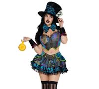 Women's outfit Leg Avenue Mad Hatter Multicolore M