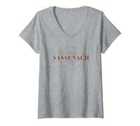 Womens Outlander Floral Sassenach V-Neck T-Shirt
