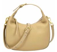 Women's Oval Shoulder Bag Soft Pebbled Leather Hobo Purse with Adjustable Strap Dakota (Tan)