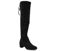 Women's over-the-knee boots, black, insulated, Sergio Leone KZ25413