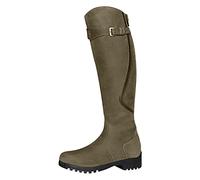 Womens Over The Knee Boots Classic Low Heel Military Biker Combat Boots Comfort Fleece Lined Winter Warm Long Boots Back Zipper Non Slip Snow Boots Waterproof Leather Walking Boots