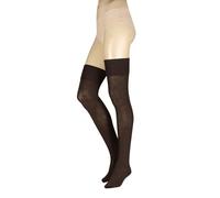 Women's Over the Knee Socks FALKE Soft Merino Wool Black / Grey 3 Sizes - 1 Pair