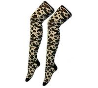 Womens Over The Knee Thigh High Socks Ladies Plain Stripe Warmer High OTK Referee Socks