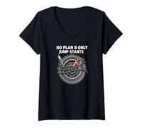 Women's Overlanders 4x4 Offroad No Plan B Only Jump Starts V-Neck T-Shirt