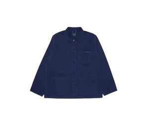 Women's overshirt Nudie Jeans Buddy Chore Herringbone Bleu M