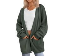 Womens Oversized Cardigans Soft Knit Cardigan Sweater with Pockets(3#,M)