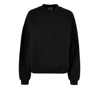 Urban Classics Women's Oversized Organic Crewneck Sweatshirt, Black, XS