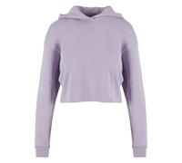 Urban Classics Women's Cotton Blend Oversized Cropped Light Terry Hoody in Lilac | Size: 2XL Urban Classics Lilac 2XL