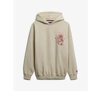 Superdry Tokyo Narrative Oversized Hoodie Beige XS Woman