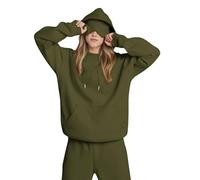 Women'S Oversized Hoodies Built In Eye Mask Comfort Airplane Mode Travel Hoodie Zippered Pocket On The Cuff Fleece Ladies Hooded Sweatshirts Hoody Pullover With Hidden Pockets(Army Green, XL)