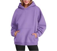 Womens Oversized Hoodies Sweatshirts Classic Comfy Elegant Fleece Hooded Pullover Tops Sweaters Casual Trendy Loose Plus Size Fall Fashion Outfits Clothes