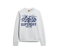 Women's oversized patterned sweatshirt Superdry Outdoors Gris L