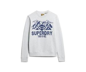 Women's oversized patterned sweatshirt Superdry Outdoors Gris L