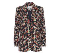 Women's oversized printed blazer Ichi Ihkate Bleu XL