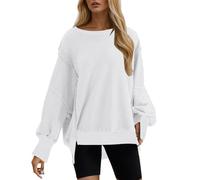 Womens Oversized Solid Color Sweatshirt Tops Long Sleeve Lightweight Hoodies Loose Baggy Fit Y2K Teen Girls Outdoor Hooded Coats Outfits Fall Winter Clothes Tunic Blouse