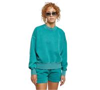 Urban Classics Oversized Stone Washed Sweater Green XL Woman