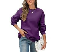 Womens Oversized Sweatshirts Hoodies Fleece Crewneck Sweaters Casual Tops Comfy Fall Fashion Outfits Winter Clothes