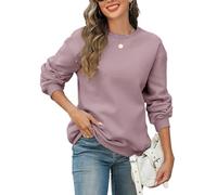 Womens Oversized Sweatshirts Hoodies Fleece Crewneck Sweaters Casual Tops Comfy Fall Fashion Outfits Winter Clothes