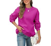 Womens Oversized Sweatshirts Hoodies Fleece Crewneck Sweaters Casual Tops Comfy Fall Fashion Outfits Winter Clothes