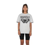 Women's oversized T-shirt MJ Gonzales Butterfly Illusion Gris S