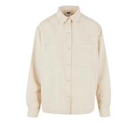 Women's oversized twill shirt Urban Classics Blanc S