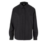 Women's oversized twill shirt Urban Classics Noir XS