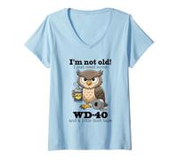 Women's Owl I'm Not Old I Just Need Some WD-40 & A Little Duct Tape V-Neck T-Shirt