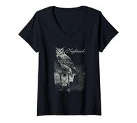 Womens Owlglass V-Neck T-Shirt