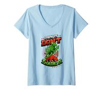 Womens Own It Dont Trade It Stock Market Investing Bull Bear V-Neck T-Shirt