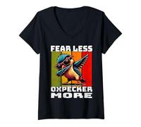 Women's Oxpecker Retro Oxpecker V-Neck T-Shirt