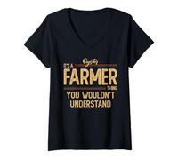 Womens Oyster Farmer V-Neck T-Shirt