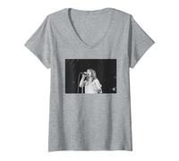 Womens Ozzy Osbourne Blizzard Of Ozz Tour Solo Black Sabbath V-Neck T-Shirt