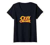 Womens Ozzy Osbourne Classic Logo V-Neck T-Shirt