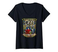 Womens Ozzy Osbourne - No Rest for the Wicked Poster V-Neck T-Shirt