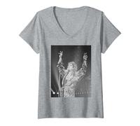 Womens Ozzy Osbourne Solo Ultimate Sin Tour 1986 Black Sabbath V-Neck T-Shirt