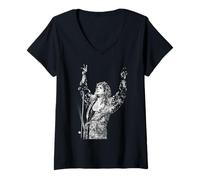 Womens Ozzy Osbourne Solo Ultimate Sin Tour Black Sabbath V-Neck T-Shirt