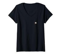 Women's 【PAC-MAN】PAC-MAN Classic 045 V-Neck T-Shirt
