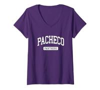 Women's Pacheco High School HS Los Banos CA Varsity Sports V-Neck T-Shirt