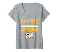 Women's Pacific Lutheran Lutes PLU | Official NCAA Merch | LCPLU0005 V-Neck T-Shirt