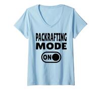 Women's Packrafting Mode ON V-Neck T-Shirt