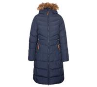 Trespass Women's Jacket Audrey - Waterproof 2000mm, Windproof, Padded, Faux Fur Trim - Blue XS