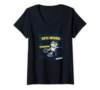 Women's Padel Life Ironic Hobby Padel Player V-Neck T-Shirt
