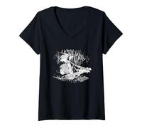 Womens Pagan Norse Mythology Viking Goddess Freya Freyja Witch V-Neck T-Shirt