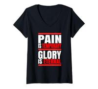 Women's Pain is Temporary, Glory is Eternal T-Shirt V-Neck T-Shirt