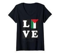 Womens Palestine ONE Country and Toothless V-Neck T-Shirt