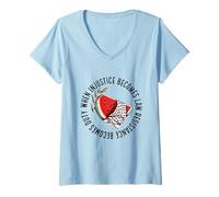 Womens Palestine Watermelon Keffiyeh Palestinian Solidarity Justice V-Neck T-Shirt